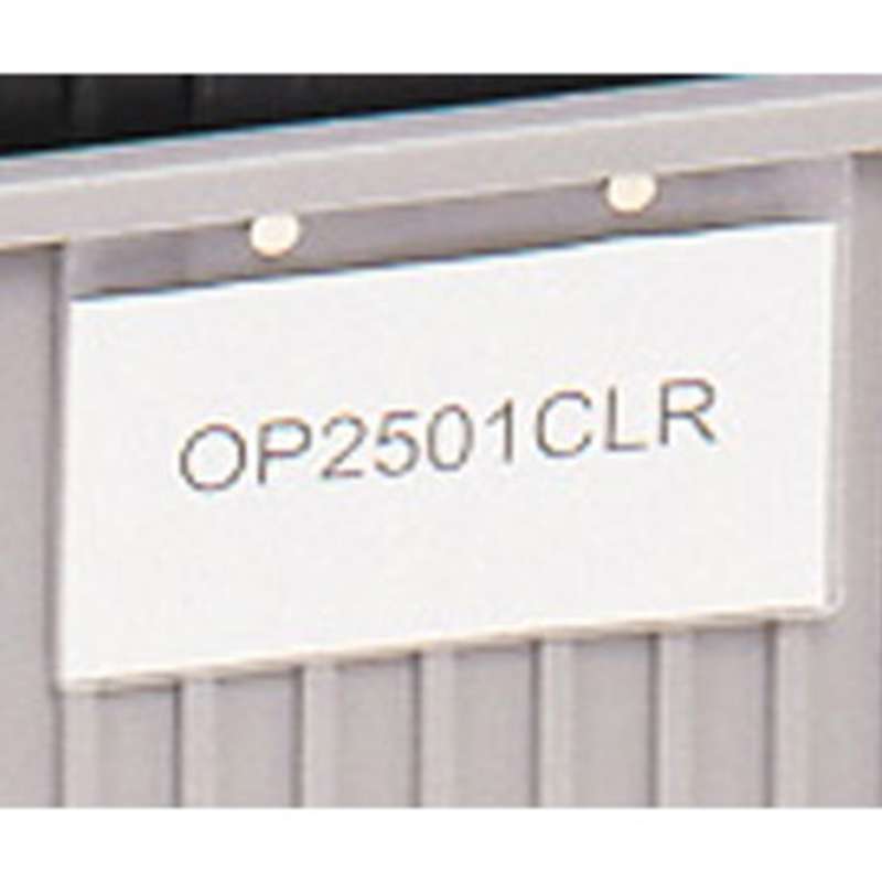 Non-ESD Snap-On Clear Vinyl Ticket Holder for Metro Totes, 3 x 5"